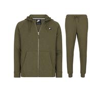 Nike Sportswear Mens Optic Full Zip Tracksuit, Olive Cotton - Size Medium