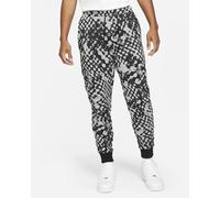 Nike Sportswear NSW Printed Tech Fleece Joggers Pants Grey Black Size Medium