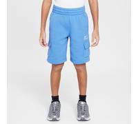 Nike Sportswear Older Kids' (Boys') Fleece Cargo Shorts - Blue - Cotton/Polyester XL