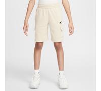 Nike Sportswear Older Kids' (Boys') Fleece Cargo Shorts - Brown - Cotton/Polyester XS