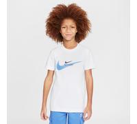 Nike Boy's Si Graphic T-Shirt, White/Blue Beyond, 7-8 Years