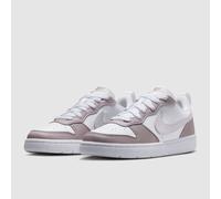 Nike White & Purple Court Borough Low Girls Youth Trainers UK 5 (EU 38)