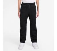 Nike Tech Fleece Big Kids' (Boys') Open-Hem Trousers - Black - Cotton M