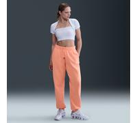 Nike Sportswear Phoenix Fleece Women's High-Waisted Oversized Tracksuit Bottoms - Orange - Cotton/Polyester S (UK 8-10)
