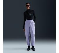 Nike Sportswear Phoenix Fleece Women's High-Waisted Oversized Tracksuit Bottoms - Purple - Cotton/Polyester XXL (UK 24-26)