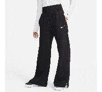 Nike Sportswear Phoenix Fleece Women's High-Waisted Wide-Leg Tracksuit Bottoms - Black L (UK 16-18)