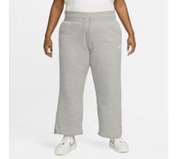 Nike Sportswear Phoenix Fleece Women's High-Waisted Wide-Leg Tracksuit Bottoms - Grey - Cotton/Polyester 1X Short