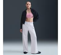 Nike Sportswear Phoenix Fleece Women's High-Waisted Wide-Leg Trousers - Brown - Cotton/Polyester M (UK 12-14)