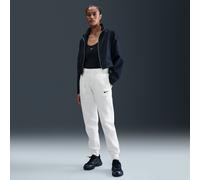 Nike Sportswear Phoenix Fleece Women's Mid-Rise Tracksuit Bottoms - White - Cotton/Polyester L Tall