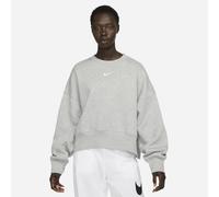 Nike Sportswear Phoenix Fleece Womens Over Oversized Crewneck Sweatshirt M Grey Marl