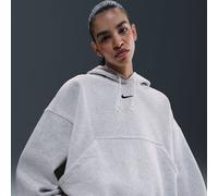 Nike Sportswear Phoenix Fleece Women's Over-Oversized Pullover Hoodie - Brown - Cotton/Polyester XS (UK 4-6)