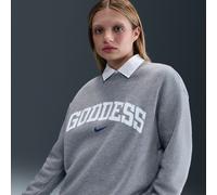 Nike Sportswear Phoenix Fleece Women's Oversized Crew-neck Sweatshirt - Grey - Cotton/Polyester M (UK 12-14)