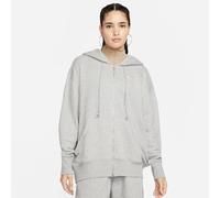 NIKE DQ5758-063 W NSW PHNX FLC FZ OS HOODIE Sweatshirt Women's DK GREY HEATHER/SAIL Size M