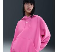 Nike Sportswear Phoenix Fleece Women's Oversized Pullover Hoodie - Pink - Cotton/Polyester XS (UK 4-6)