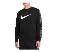 Nike Sportswear Repeat Fleece Sweatshirt 'Black White' DX2029-011 XL
