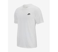 Nike T-Shirt Sportswear Club – Cotton Crew Neck Short Sleeve – White/Black L UK
