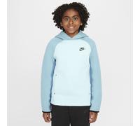 Nike Sportswear Tech Fleece Older Kids' (Boys') Pullover Hoodie - Blue - Cotton/Polyester L