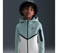 Nike Sportswear Tech Fleece Older Kids' Full-Zip Hoodie - Grey - Cotton/Polyester XL