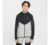 Nike Sportswear Tech Fleece Older Kids' Full-Zip Hoodie - Grey - Cotton/Polyester XS
