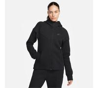 NIKE FB8338-010 W NSW TCH FLC WR FZ HDY Sweatshirt Women's BLACK/BLACK Size S