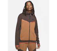 Nike Sportswear Tech Fleece Zip Hoodie Sz M Brown Basalt/Pecan/Chile Red/Black