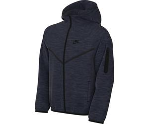 Nike Sportswear Tech HV5867-473 Fleece Hooded Jacket for Older Children, Obsidian Heather/Black/Black, XS