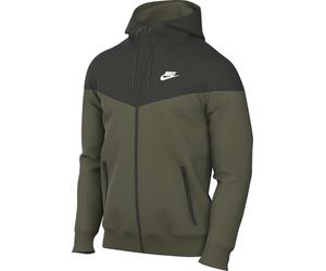 Nike Sportswear Windrunner DA0001-222 Men's Hooded Jacket, Medium Olive/Sequoia/Sail, XL