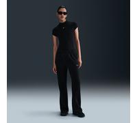 Nike Sportswear Windrunner Women's Mid-Rise Slim Knit Trousers - Black - Polyester/Elastane XS (UK 4-6)