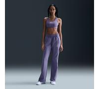 Nike Sportswear Windrunner Women's Mid-Rise Slim Knit Trousers - Purple - Polyester/Elastane L (UK 16-18)