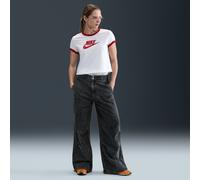 Nike Sportswear Women's Denim Woven Trousers - Black - Cotton XS (UK 4-6)