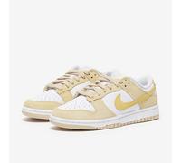 Nike Womens Dunk Low Trainers Fn7167 Sneakers Shoes, Albaster Soft Yellow White 700, 4 UK