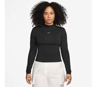 Nike Sportswear Chill Knit HV5027 Women's Slim Fit Long-Sleeved Shirt with Stand-Up Collar