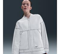 Nike Sportswear Women's Oversized Graphic Cargo Jacket - White - Cotton XS (UK 4-6)