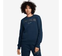 Nike Sportswear Womens Phoenix Fleece Crewneck Sweatshirt Navy