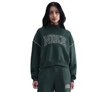 Nike Phoenix Fleece Women's Mock-Neck Sweatshirt - Green - Fleece XL (UK 20-22)