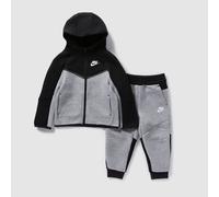 Nike Sportswear Younger Kids Tech Fleece Set 2 7Y Grey Heather Black