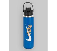 NIKE SS Recharge Chug Bottle 24oz 709 ml Stainless Steel Water Bottle Sports Bottle Training Graphic, Blue Jay/Black/Total Orange