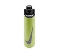 Nike SS Recharge Chug Bottle 24oz 709 ml Stainless Steel Water Bottle Sports Bottle Training Graphic, Lt Liquid Lime/Black/Light Army