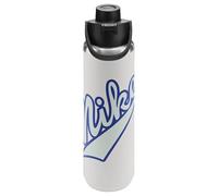 Nike SS Recharge Chug Bottle 24oz 709 ml Stainless Steel Water Bottle Sports Bottle Training Graphic, Sail/Black/Game Royal/Glacier Blue