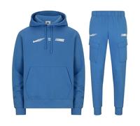 NIKE FN4895-435 M NSW SI PO HOODIE FLC BB Sweatshirt Men's LT PHOTO BLUE Size L