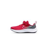 NIKE Star Runner 3 Gymnastics Shoe, White Red, 1 UK Child