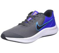 NIKE Star Runner 3 Sneaker, Iron Grey/Black-Blue Lightning, 4.5 UK