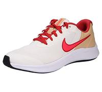 NIKE Star Runner 3 Sneaker, Sail Bright Crimson Sesame Red Clay, 4 UK Child