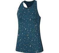 NIKE Starry Night Metallic Tank Women's Tanktop, Midnight Turq/Midnight Turq/Bl, Large