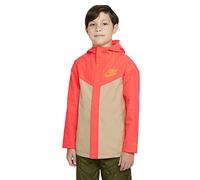 NIKE Storm Fit Older Kids Windrunner Jacket Neon Red Orange Unisex Boys Girls Youth Size X-Large XL 13-15 Years