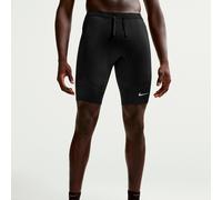 Nike Stride Half Running tights Men - black, silver, Size XXL