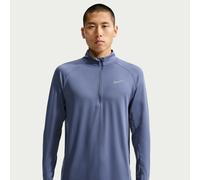 Nike Stride Half-Zip Running shirt Men - blue grey, silver, Size M