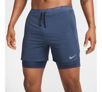 Nike Stride Men's Dri-Fit Hybrid Running Shorts (Approx. 12.5 cm), Thunder Blue/Reflective Silv, DM4757-437, 2XL