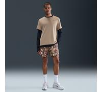 Nike Stride Men's Dri-FIT 18cm (approx.) Brief-Lined Printed Running Shorts - Black - Polyester S