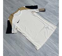 Nike Strike Dri Fit Short Sleeve Training Run Gym Top - Ivory/Black [FN2399-110]